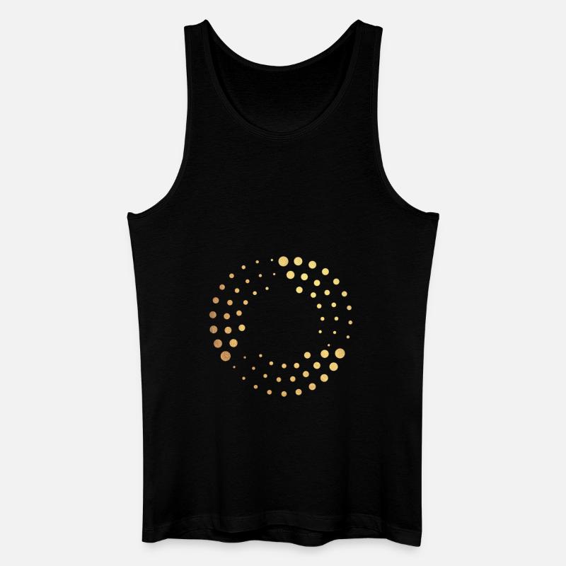 points d'or - Débardeur bio Homme - noir