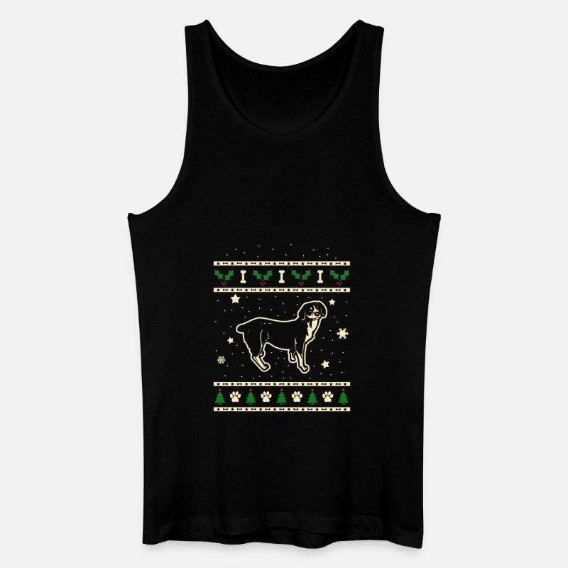 Entlebucher Weihnachtsgeschenk - Männer Bio Tank Top - Schwarz