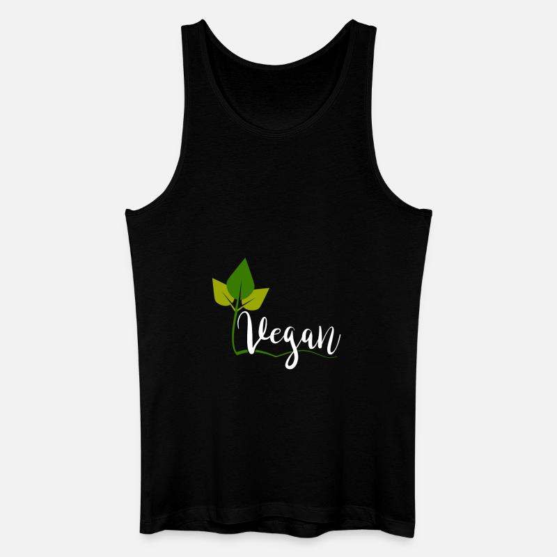 Vegan - Männer Bio Tank Top - Schwarz