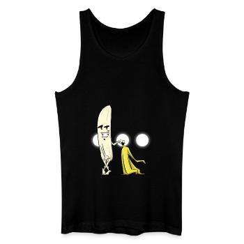 Drôle de banane nue - Débardeur bio Homme - noir - Devant