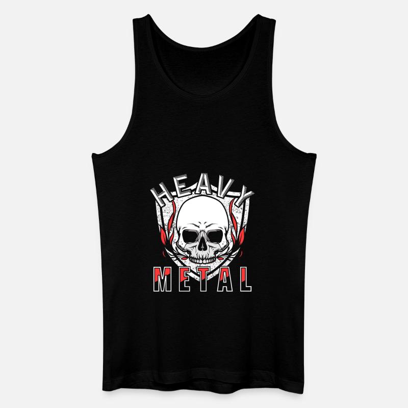 Heavy Metal - Männer Bio Tank Top - Schwarz