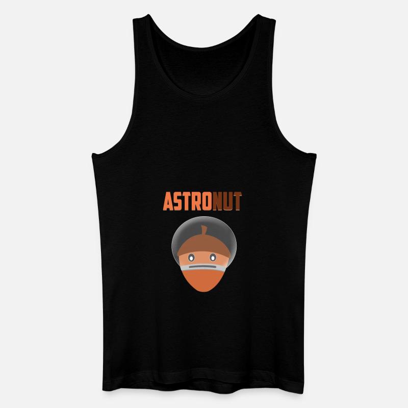 ASTRONUT - Männer Bio Tank Top - Schwarz