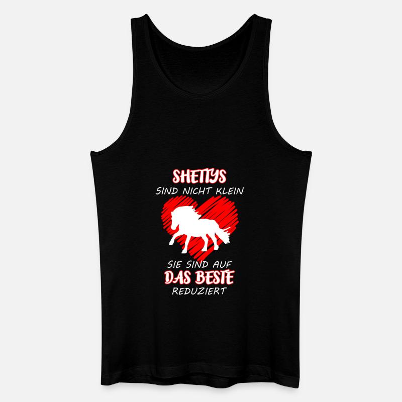 Shettys sind nicht klein - Männer Bio Tank Top - Schwarz