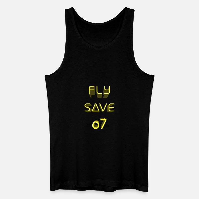 Fly Save 3D - Männer Bio Tank Top - Schwarz