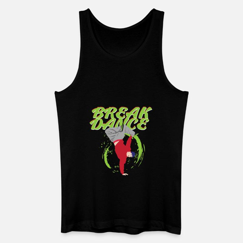 breikki - Miesten luomu-tanktoppi - musta