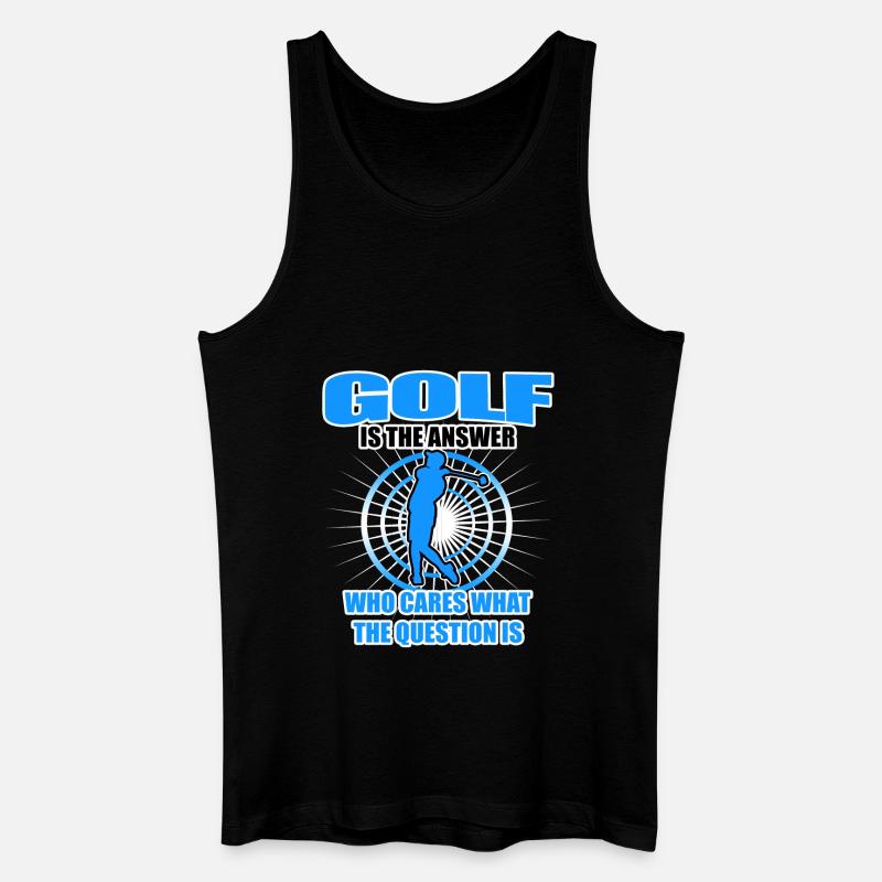 Golf Geschenk - Männer Bio Tank Top - Schwarz