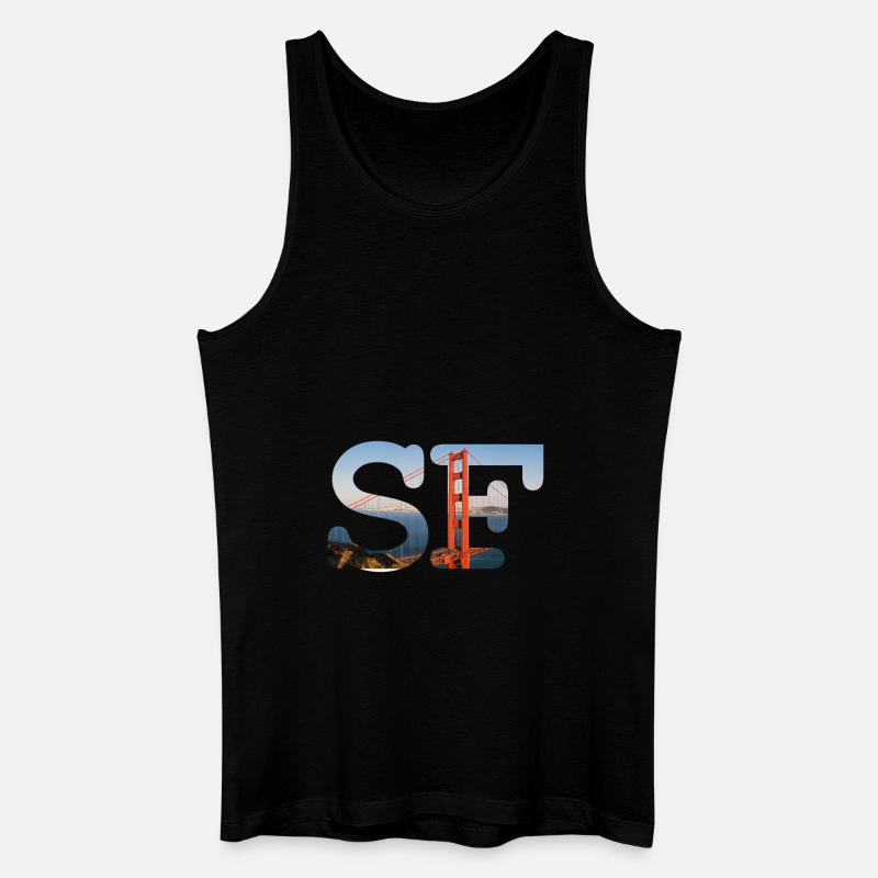 San Francisco - Männer Bio Tank Top - Schwarz