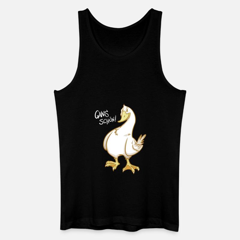 Gans Schön - Geschenk - Männer Bio Tank Top - Schwarz