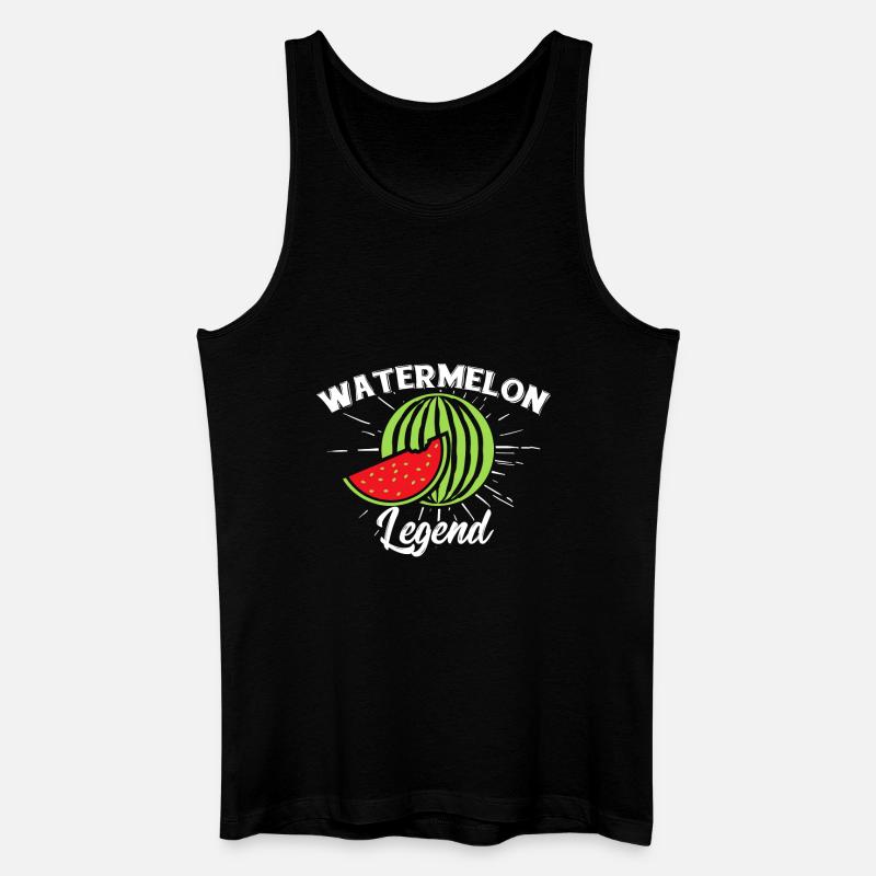 Watermelon Legend Shirt - Männer Bio Tank Top - Schwarz