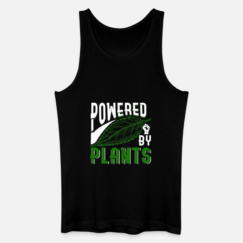 Powered By Plants - Männer Bio Tank Top - Schwarz