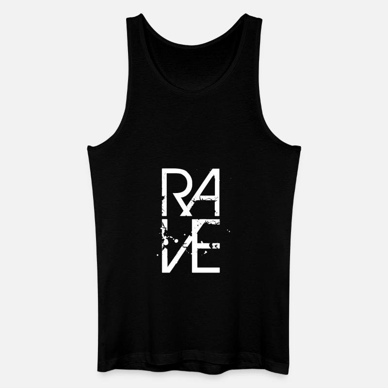 Rave - Männer Bio Tank Top - Schwarz