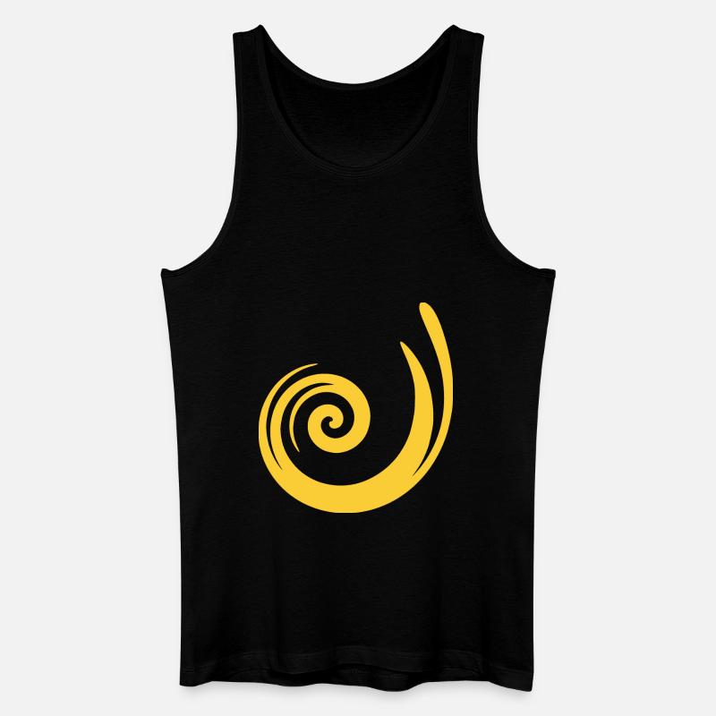 yellow pattern yellow gift idea - Men’s Organic Tank Top - black