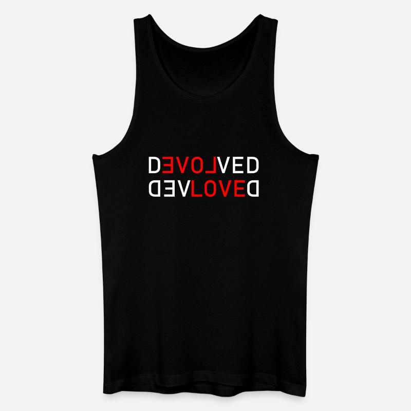 Love Devolved - Männer Bio Tank Top - Schwarz