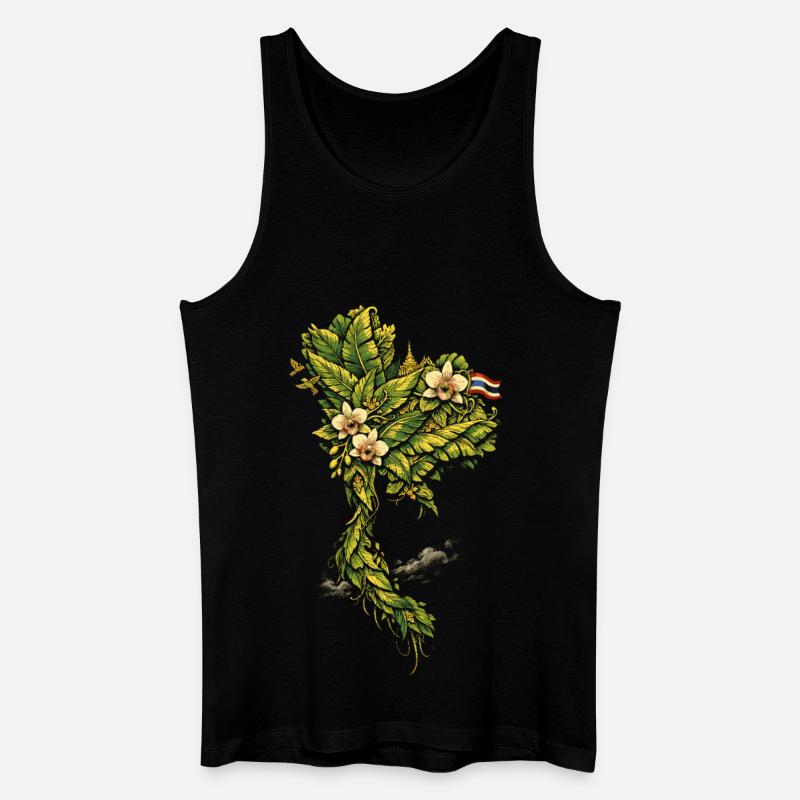 Thailand Thai Pride - Männer Bio Tank Top - Schwarz