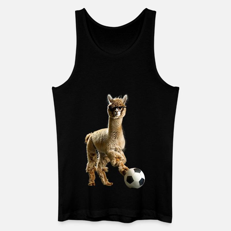 Alpaka - Männer Bio Tank Top - Schwarz