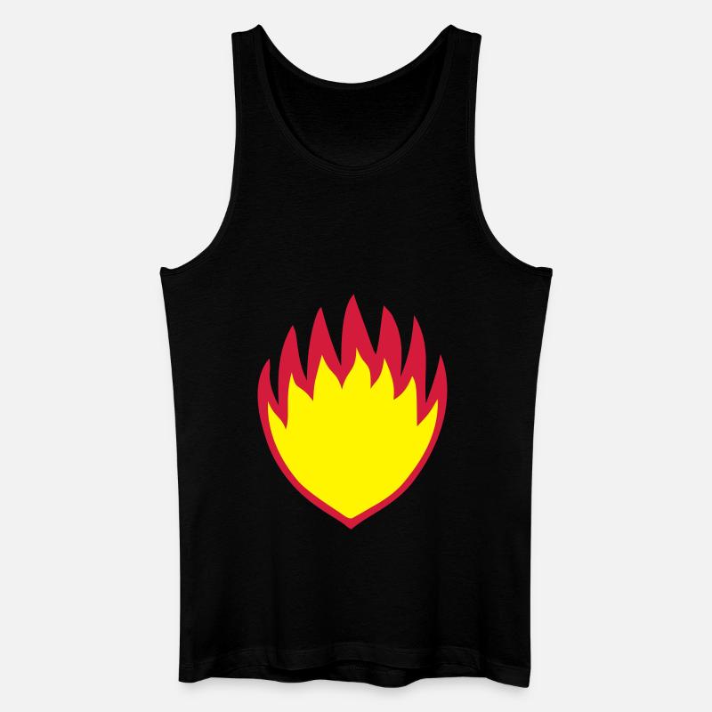 Fire Shield Crest Symbol - Men’s Organic Tank Top - black