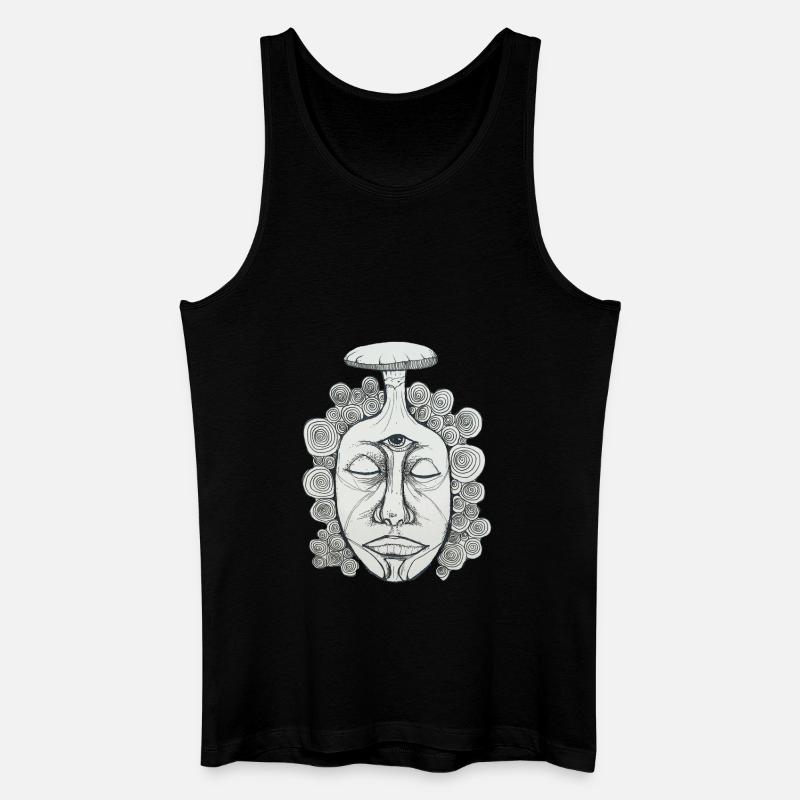 Drittes Auge - Männer Bio Tank Top - Schwarz