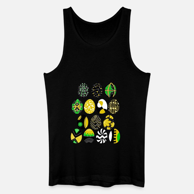 Ostereier - Männer Bio Tank Top - Schwarz