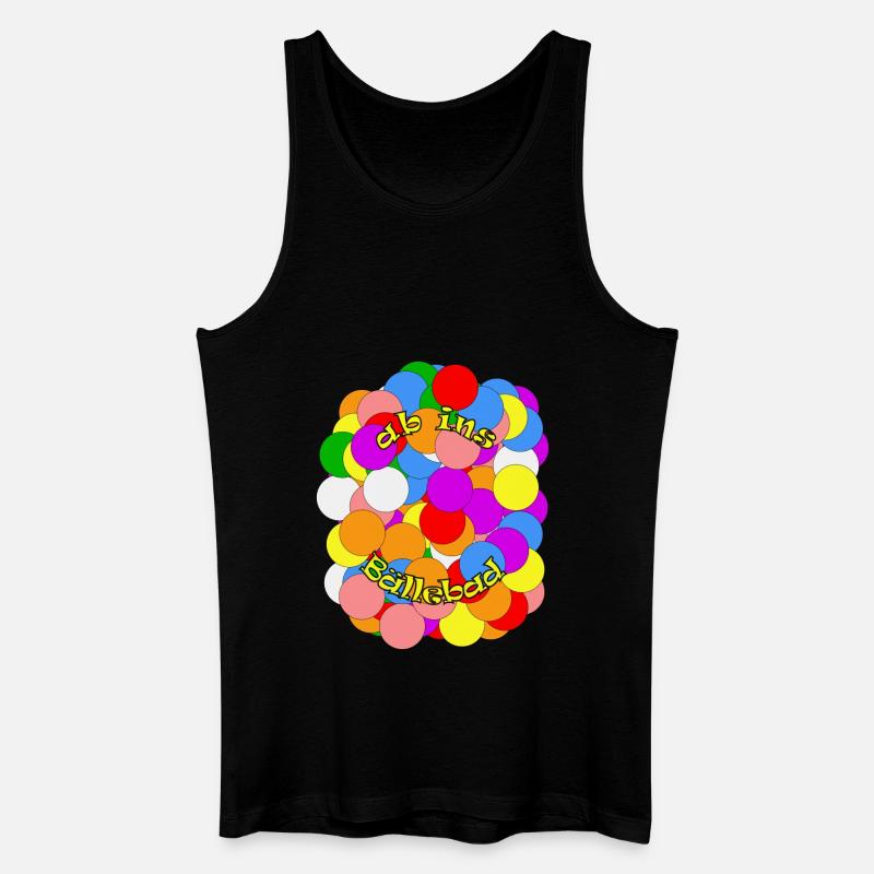 ab ins Bällebad - Männer Bio Tank Top - Schwarz