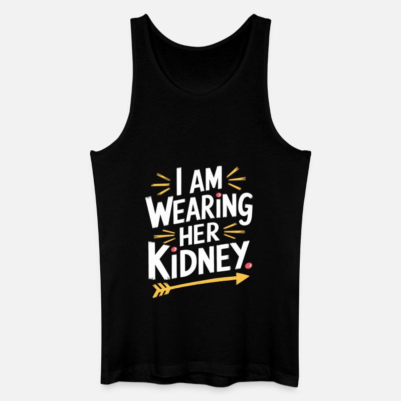 Witziges Statement zur Transplantation - Männer Bio Tank Top - Schwarz