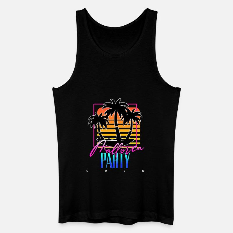 Mallorca Party Crew - Männer Bio Tank Top - Schwarz