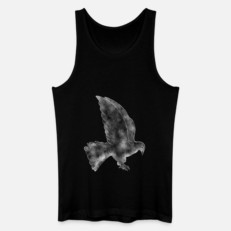 Taube - Männer Bio Tank Top - Schwarz