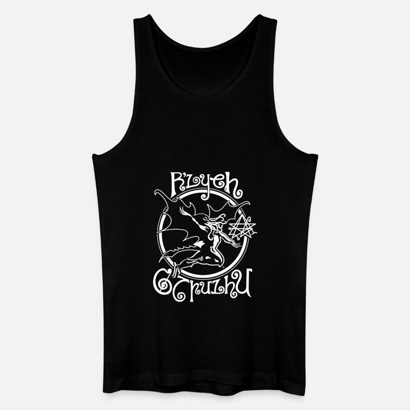 Schwarzer Cthulhu - Männer Bio Tank Top - Schwarz