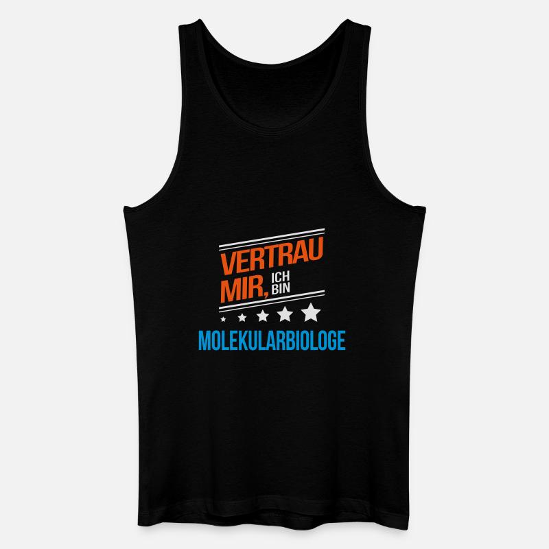 Molekularbiologe Beruf Geschenk - Männer Bio Tank Top - Schwarz