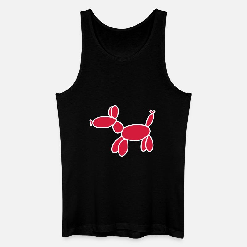 Luftballon Tier Geschenk - Männer Bio Tank Top - Schwarz