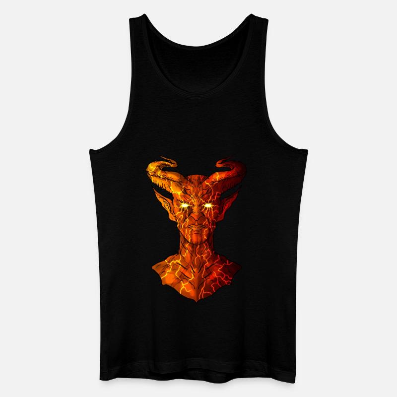 Devil - Männer Bio Tank Top - Schwarz