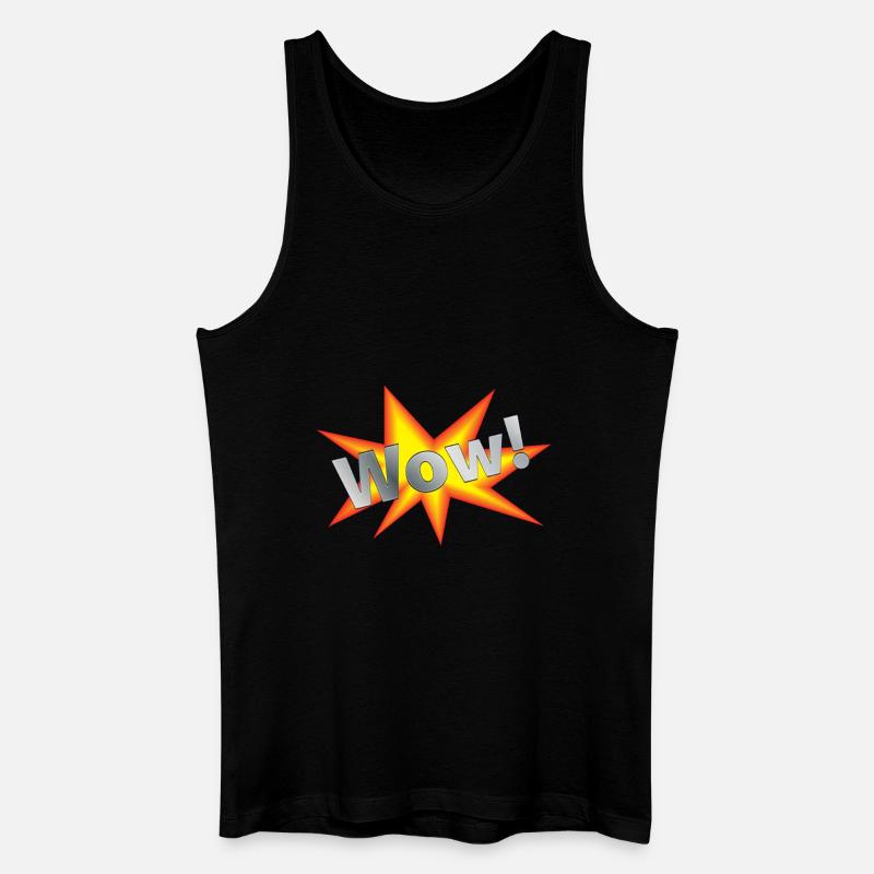 WOW FX effect - gift idea - Men’s Organic Tank Top - black