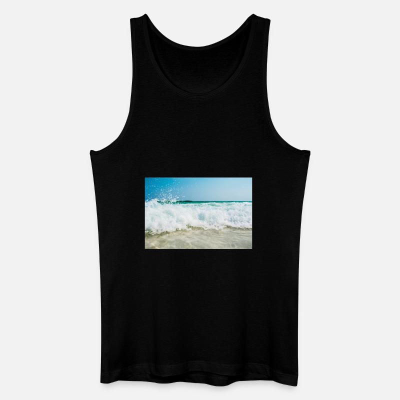meer - Männer Bio Tank Top - Schwarz