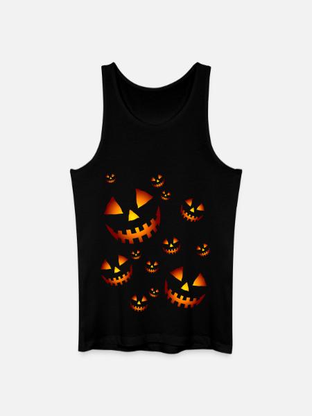 Kürbissen - Männer Bio Tank Top - Schwarz