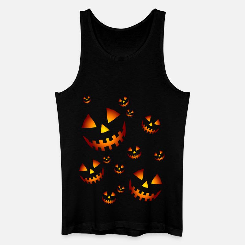 Kürbissen - Männer Bio Tank Top - Schwarz