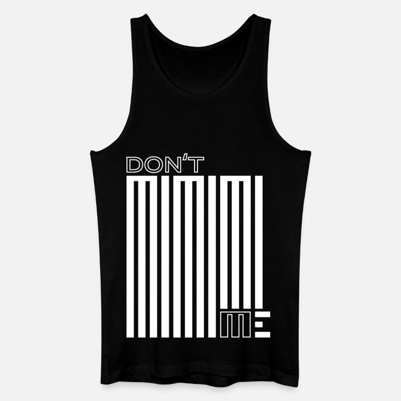 Stop Mimimi – Machen, statt Jammern - Männer Bio Tank Top - Schwarz