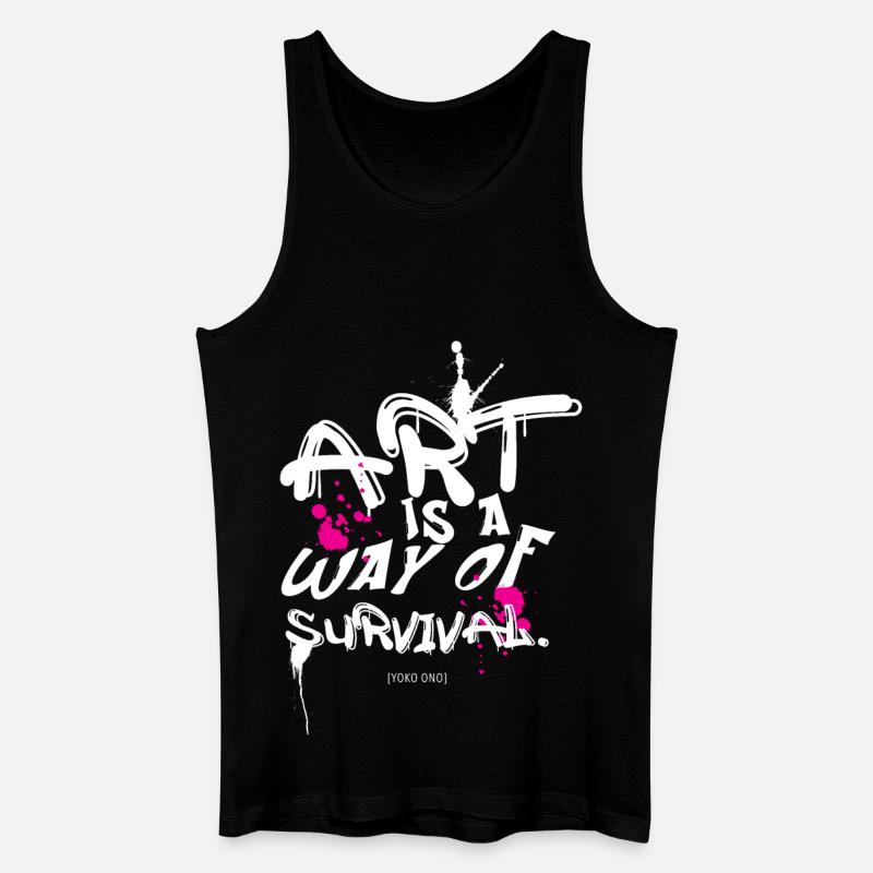 Art survival - Männer Bio Tank Top - Schwarz
