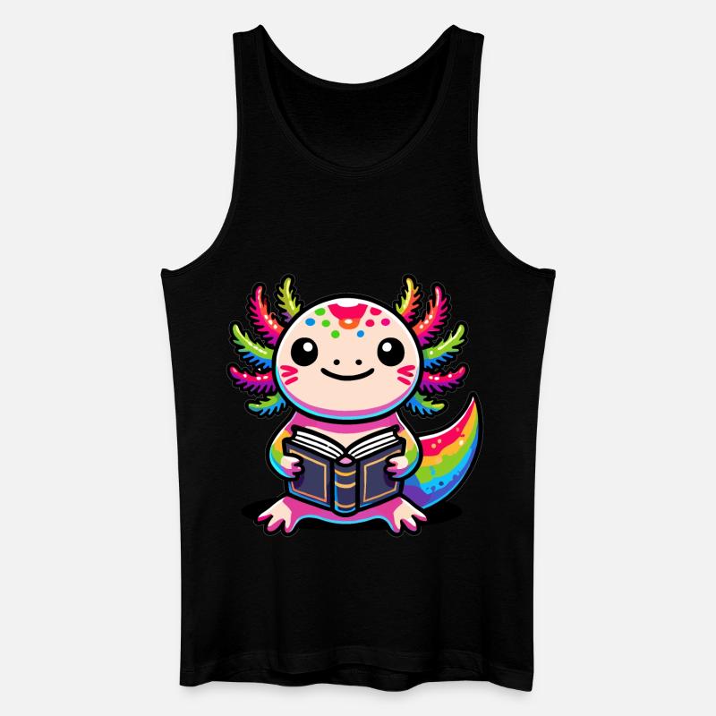 Ich-les-a-lotl, Axolotl - Männer Bio Tank Top - Schwarz