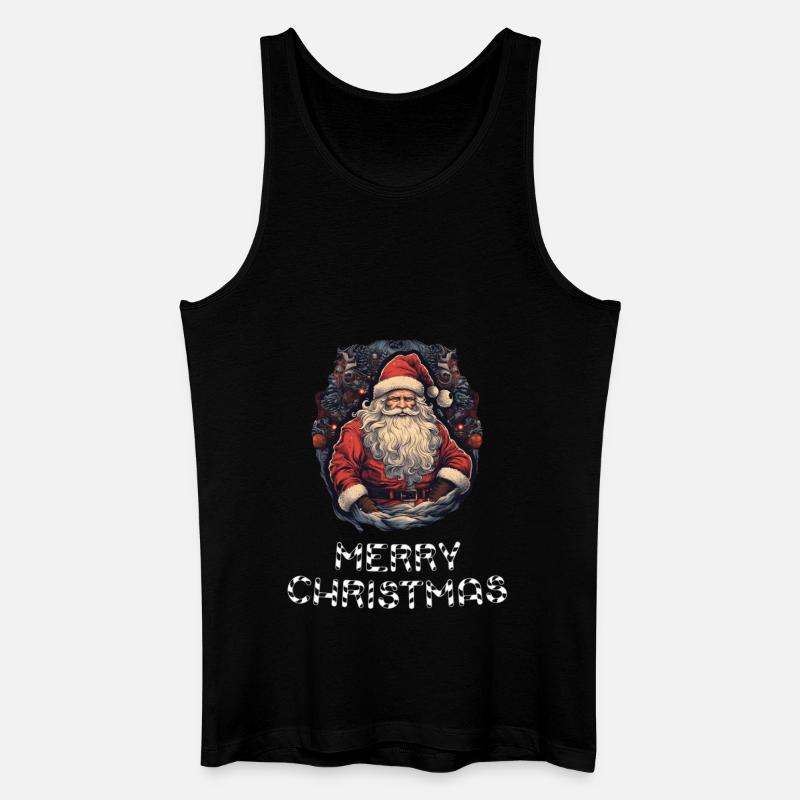 Weihnachtsmann - Marry Christmas - Männer Bio Tank Top - Schwarz