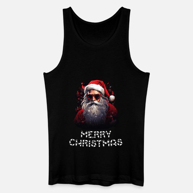 Weihnachtsmann - Marry Christmas - Männer Bio Tank Top - Schwarz