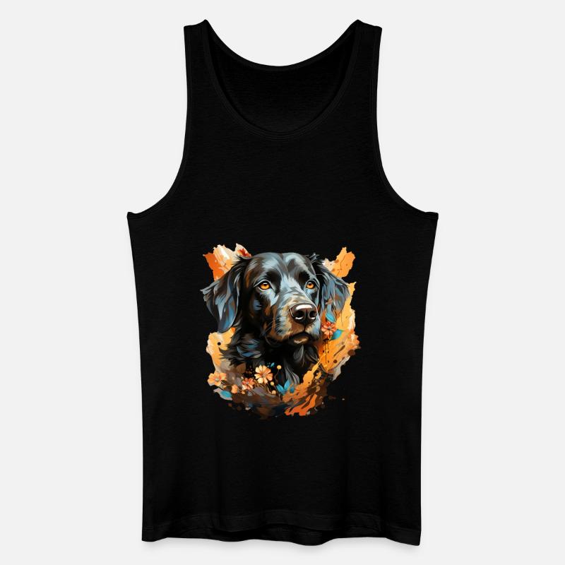 Hund - Männer Bio Tank Top - Schwarz