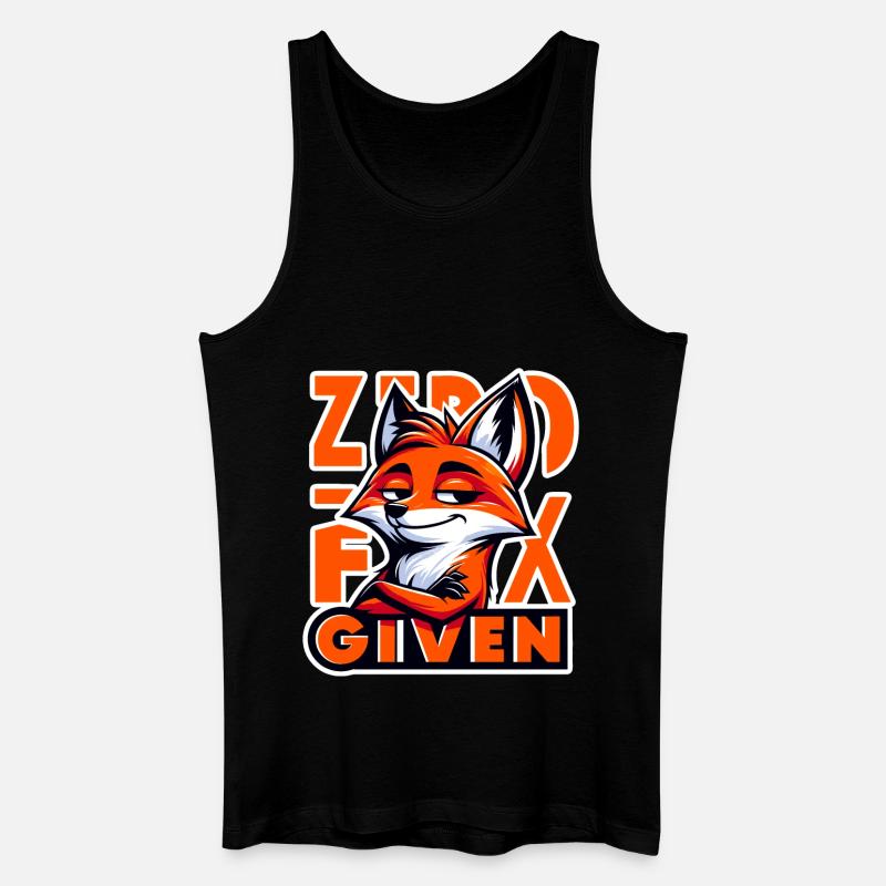 Zero Given - Fuchs Illustration - Männer Bio Tank Top - Schwarz