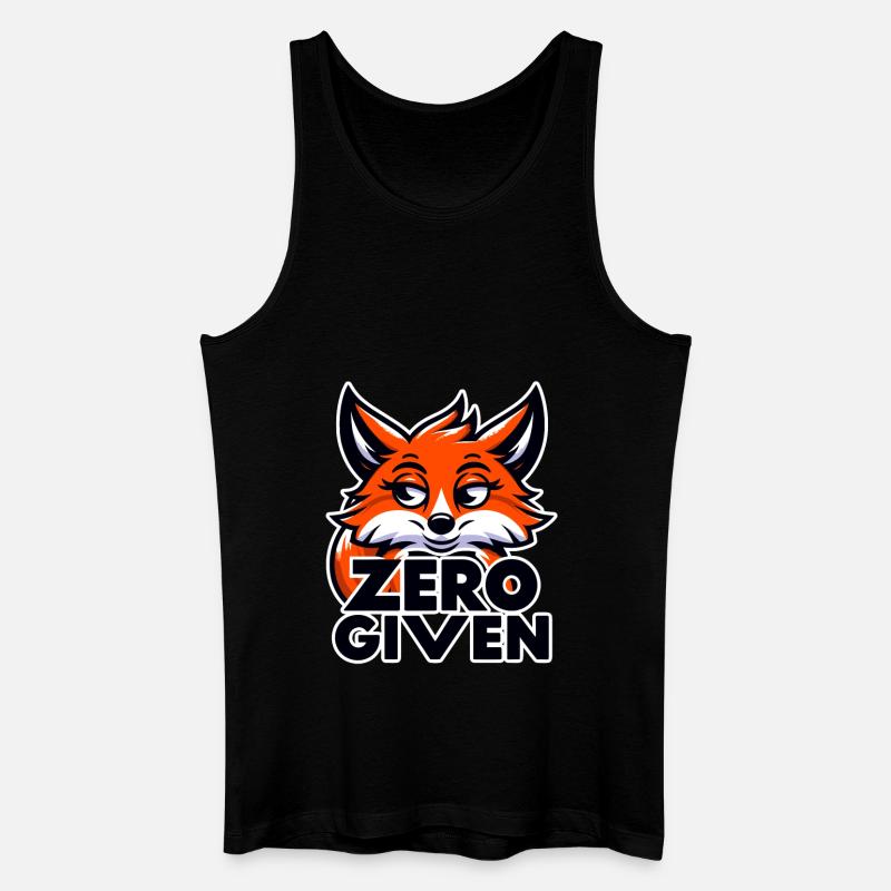 Zero Given - Fuchs Illustration - Männer Bio Tank Top - Schwarz