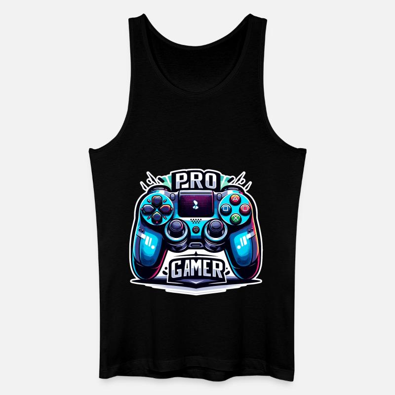Pro Gamer - Controller Illustration - Men’s Organic Tank Top - black