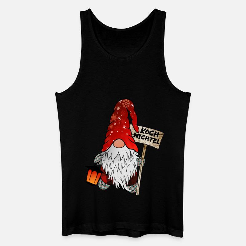 Koch Wichtel Weihnachtsgnom - Männer Bio Tank Top - Schwarz