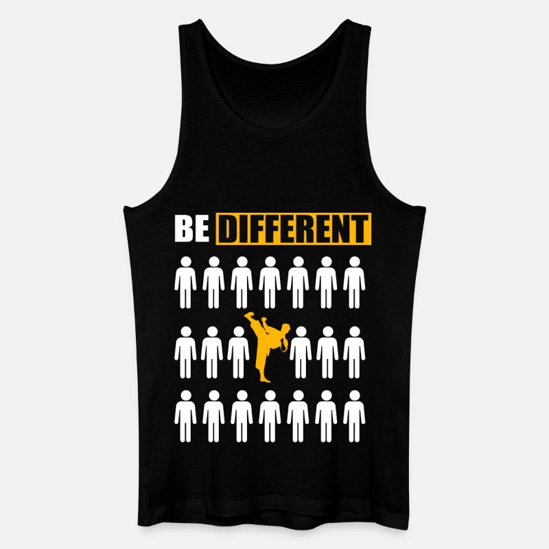 Sei anders Taekwondo - Männer Bio Tank Top - Schwarz