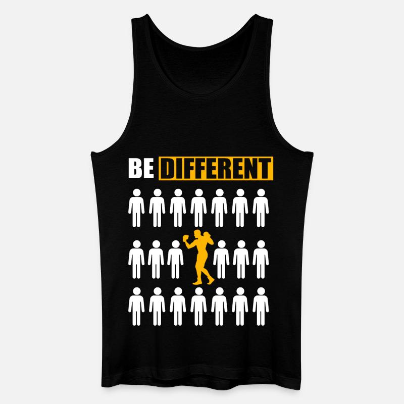 Boxen anders sein - Männer Bio Tank Top - Schwarz