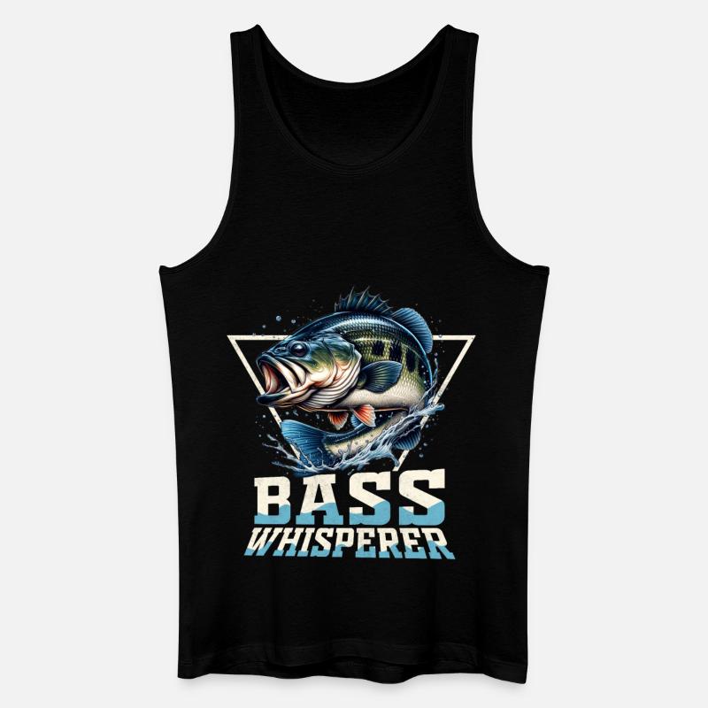 Bass-Whusperer - Männer Bio Tank Top - Schwarz