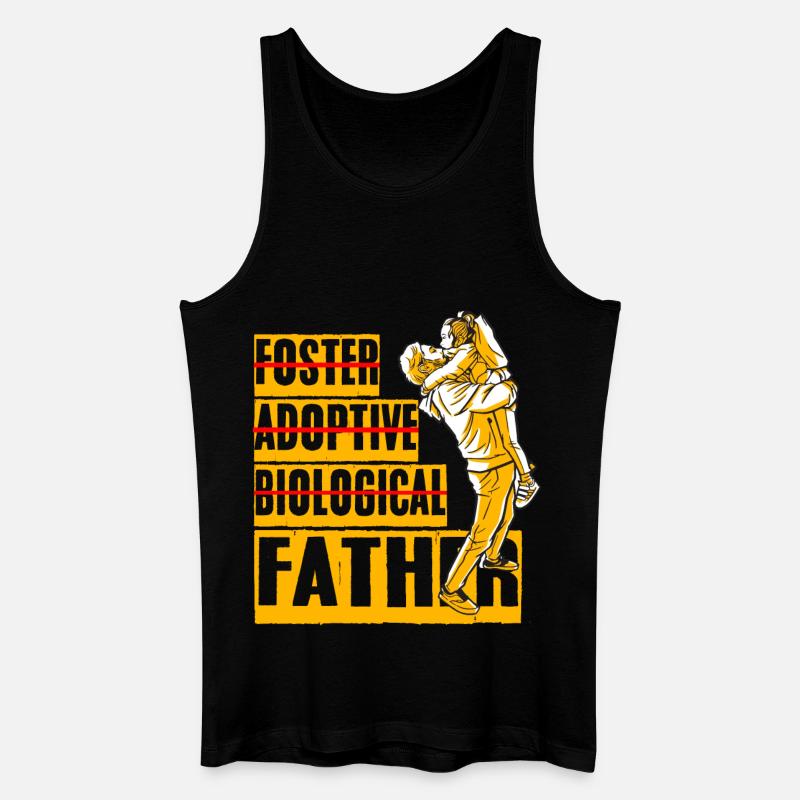 Vater und Tochter - Männer Bio Tank Top - Schwarz