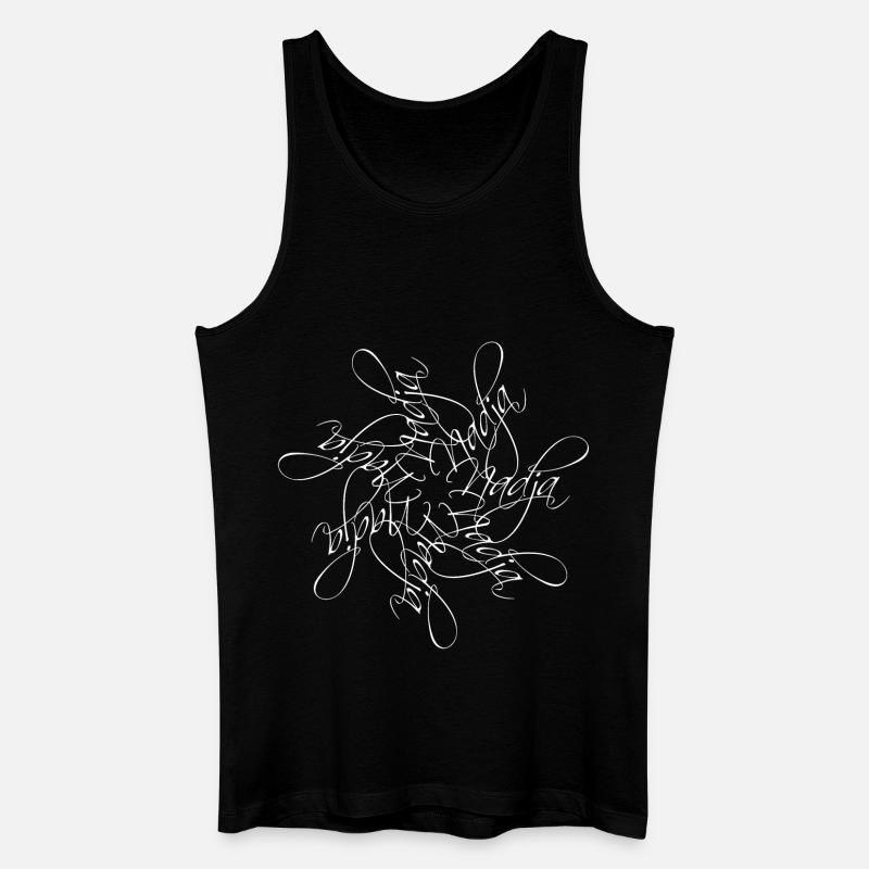 Nadja Name Namensmandala - Männer Bio Tank Top - Schwarz