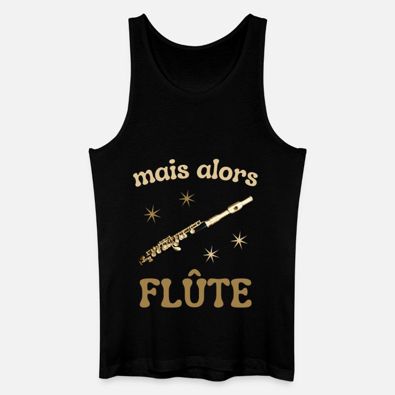 MAIS ALORS FLUTE - Débardeur bio Homme - noir